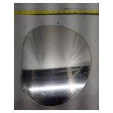 Novelty Mirror Irregular Shape (Asymetrical) Vanity or Accent Wall Mirror with Wall Fixture