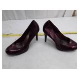 Patent Leather Burgundy Pumps - Size 11