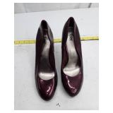 Patent Leather Burgundy Pumps - Size 11