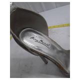 Anne Michelle Silver Glitter Platform Heels - Size 9