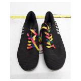 NOBULL Black Training Shoes with Rainbow Laces - Size 11.5