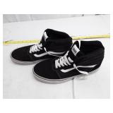 Vans Mid-Top Black and White Skateboarding Shoes - Size 13