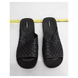 Okabashi Black Woven Slide Sandals - Size XXL
