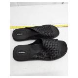 Okabashi Black Woven Slide Sandals - Size XXL