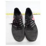 Nike Running Shoes with Pink Swoosh - Size 10