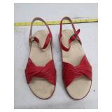SAS Red Leather Comfort Sandals - Size 9.5W