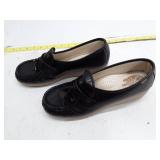 SAS Black Leather Tassel Loafers - 10W