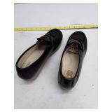 SAS Black Leather Tassel Loafers - 10W