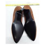 Town & Country Brown Suede Kitten Heel Pumps - Size 10M