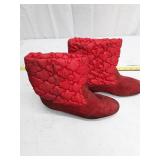 Daniel Green, Outdoorables - Red Quilted Ankle Boots - Size Unknown, see scale for reference