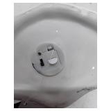 Light-Up Ceramic Ghost with Pumpkin Halloween Decoration