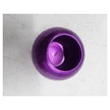 Purple Metallic Decorative Sphere Vase