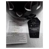 LED Halloween Black Cat Witch Ceramic Lantern, each has a chip in various spots