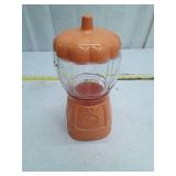 Pumpkin Shaped Glass Gumball Machine