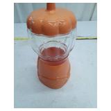 Pumpkin Shaped Glass Gumball Machine