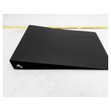 Black 7-Ring Binder with Metal Rings