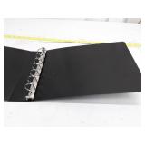 Black 7-Ring Binder with Metal Rings