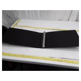 Black 7-Ring Binder with Metal Rings