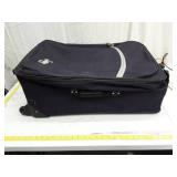 Joe Boxer Navy Blue Rolling Suitcase with Grey Trim