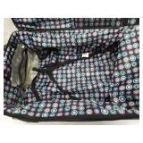 Joe Boxer Navy Blue Rolling Suitcase with Grey Trim