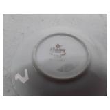 Winterling Bavaria German China Saucers with Rose Pattern and Gold Trim