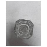 Set of 6 Octagonal Clear Glass Votive Candle Holders