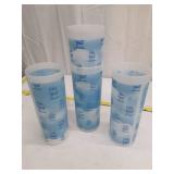 Get Well Soon Frosted Plastic Tumblers Set of 4