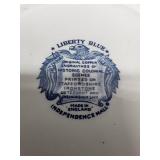 Liberty Blue Independence Hall Staffordshire Plate Made in England