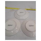 Christmas Decorative Plates with Santa Design - Set of 3