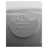 Churchill England White Ceramic Dinnerware