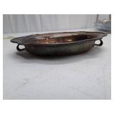 Silver Plated Scalloped Edge Serving Dish with Handles
