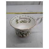 Royal Albert Flower of the Month January Snowdrop Teacup