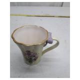 Bradford Edition Floral Porcelain Tea Cup with Purple Iris Design #89195