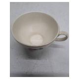 Porcelain Teacup with Pink Rose Design and Gold Trim