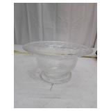 Clear Glass Pedestal Bowl