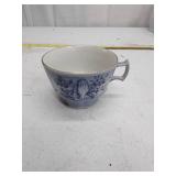 1978 Spencer Gifts Cup Collection Series 1 Teacup Blue and White