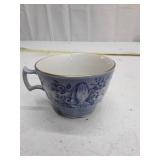 1978 Spencer Gifts Cup Collection Series 1 Teacup Blue and White