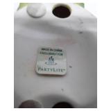 PartyLite Green Leaf Candle Holder