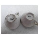 Taiwanese Miniature Ceramic Tea Cups with Cartoon Character Design