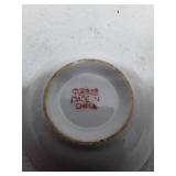 Chinese Porcelain Floral Planter with Saucer