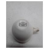 10 Strawberry Street White Porcelain Coffee Cup with Gold Trim