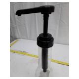 Glass Bottle with Black Pump Dispenser