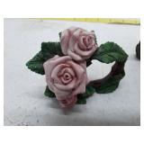 Pink Rose Napkin Rings Set of 4