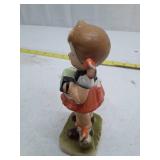 Ceramic Accordion Player Figurine