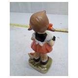 Ceramic Accordion Player Figurine
