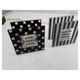 Display Stand with Glass Candle Holders