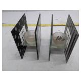 Display Stand with Glass Candle Holders