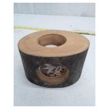 Decorative Wooden Candle Holder with Bird Design