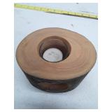 Decorative Wooden Candle Holder with Bird Design