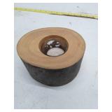 Decorative Wooden Candle Holder with Bird Design